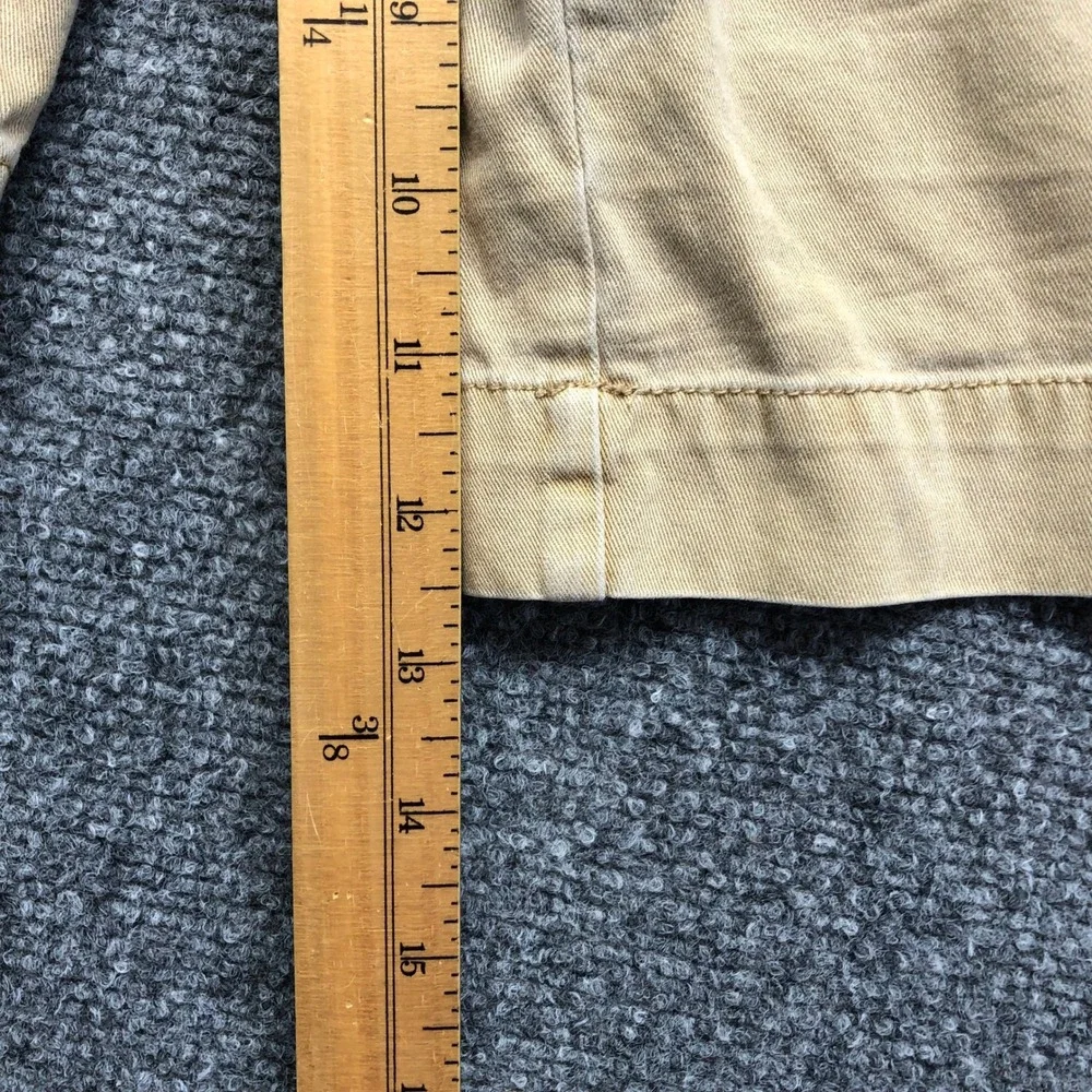 Baggy Y2K True Religion Mens Tan Khaki Cargo Shorts Size 42